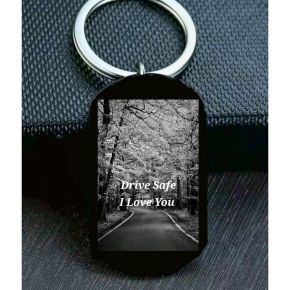 Drive Safe I Love You  Keychain Reminder Road Bless Car - Picture 1 of 1